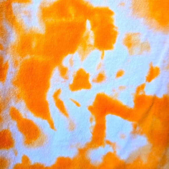 Bella, Short Sleeve Tee, XL, X-Large, Orange Tie Dye, 100% Cotton, USA Made - Picture 10 of 11